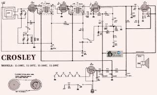 Crosley 11 107U schematic circuit diagram